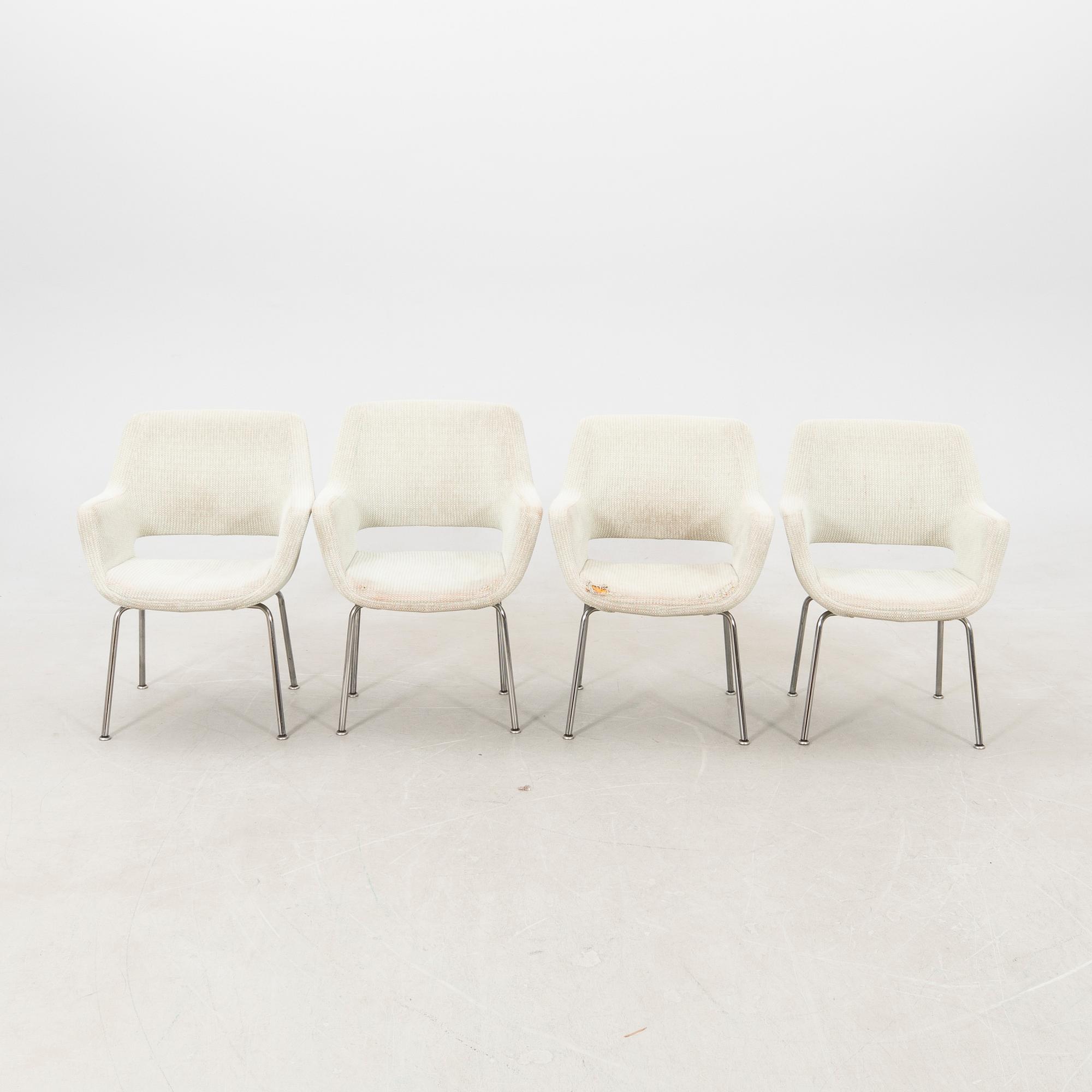 Armchairs 4 pcs "Jupiter 08567" Asko 1970s.