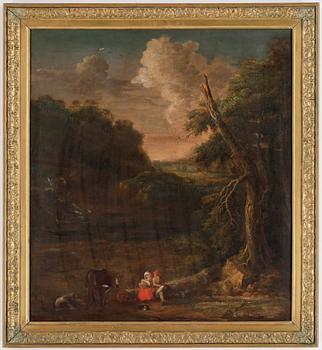 OKÄND KONSTNÄR, olja på duk, ej signerad, 1800-tal.