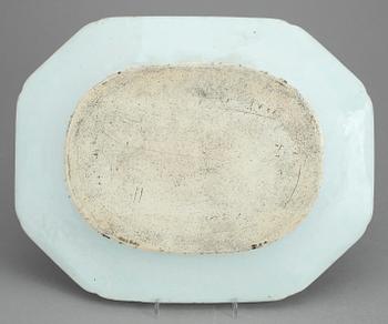 STEKFAT, 2 st, porslin. Kina 1800-tal.