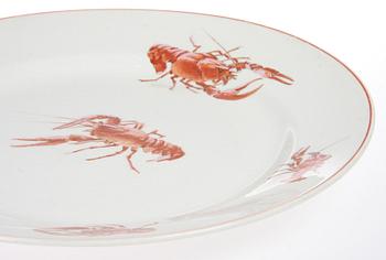KRÄFTSERVIS, 7+1 delar, flintgods, Gustafsberg samt Rörstrand, 1900-talets första hälft.