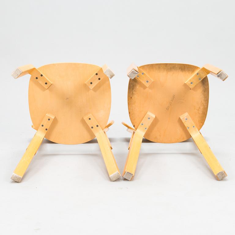 ALVAR AALTO, A table 82A and 6 chairs 69, Artek, latter half of the 20th century.
