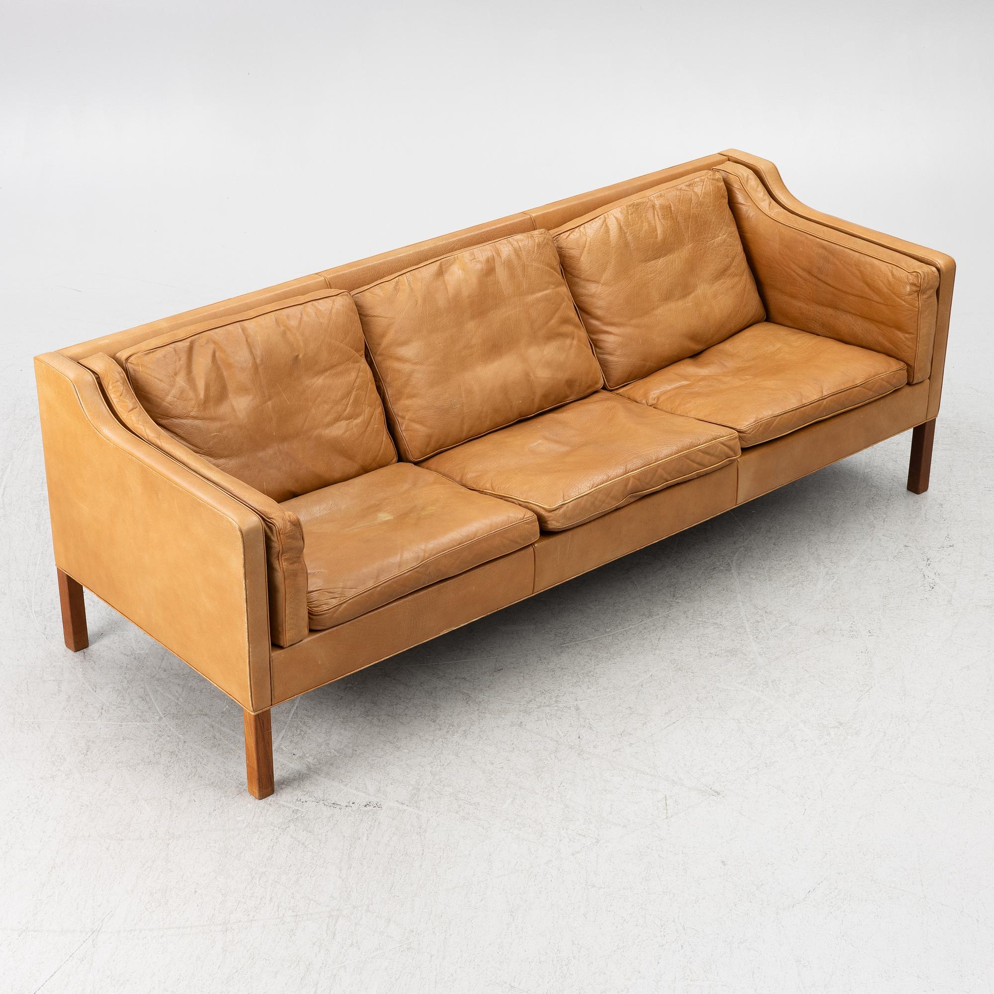 Børge Mogensen, a model 2213 sofa, Fredericia Stolefabrik, Denmark.
