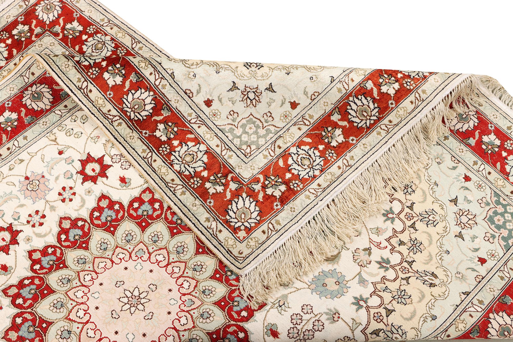 A carpet, Turkey, silk, c. 180 x 120 cm.