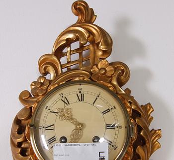 VÄGGPENDYL, rokokostil. 1900-tal.