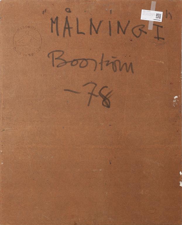 HARRY BOOSTRÖM, olja på pannå, signerad, betitlad samt daterad -78 a tergo.