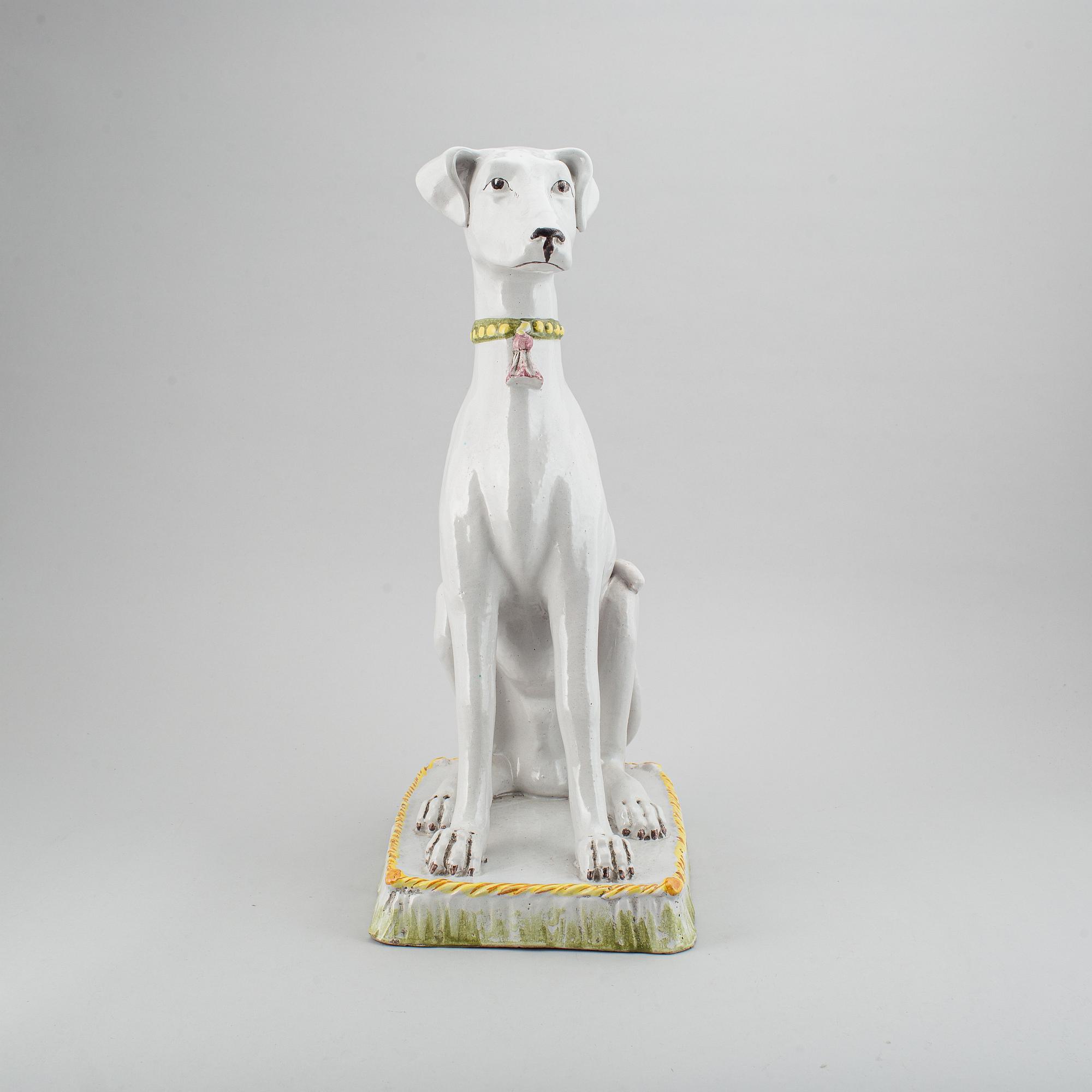 A italian earthenware sculpture from the second half of the 20th century.