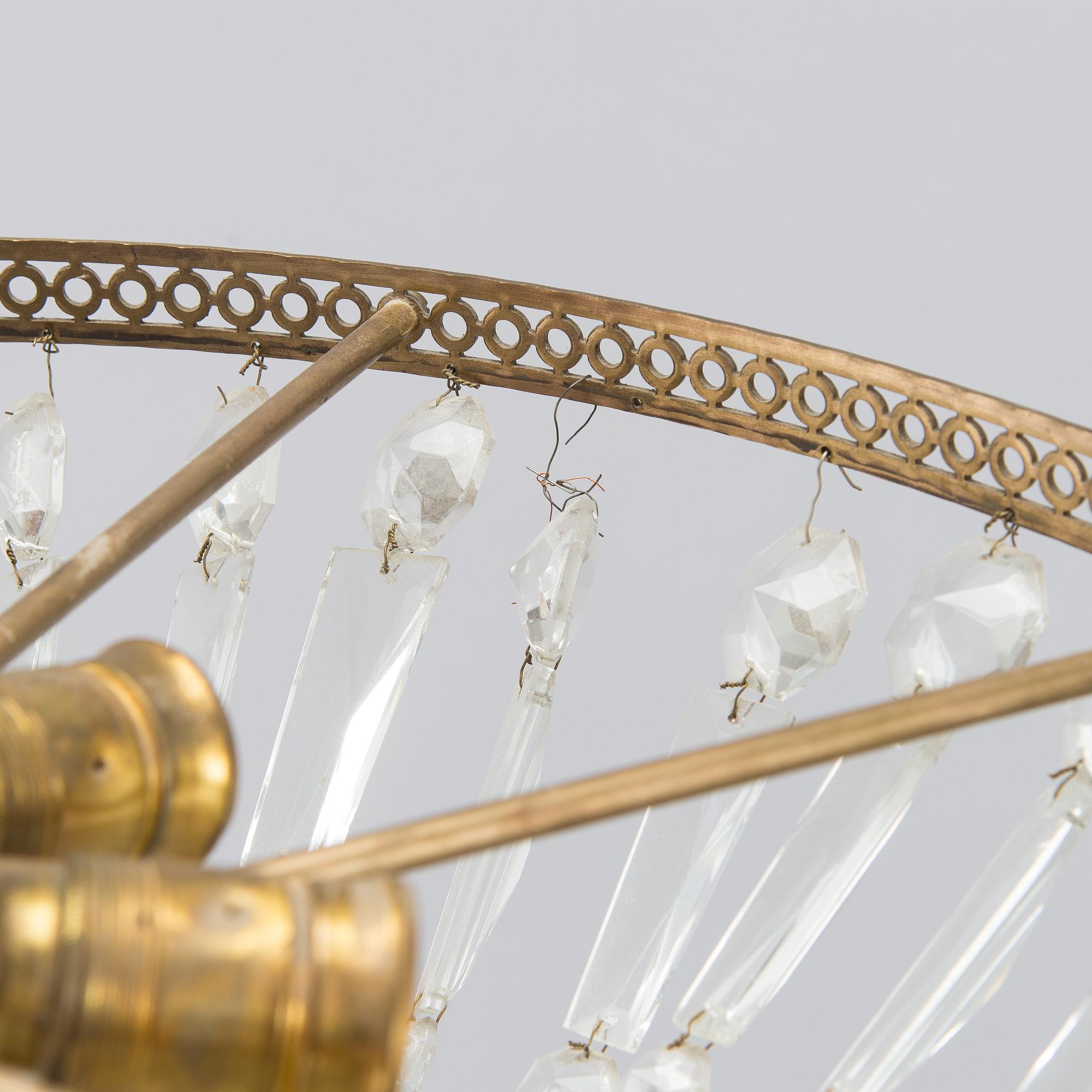 Chandelier, later half of the 20th century.
