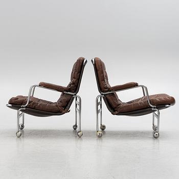 Bruno Mathsson, armchairs, a pair of "Karin". Dux.