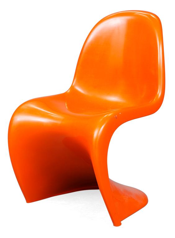 A Verner Panton chair for Herman Miller, US 1976.