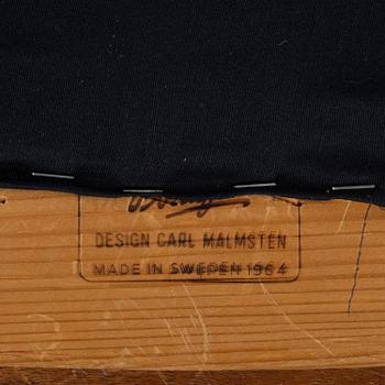 Carl Malmsten, a mahogany 'Vår Fru' armchair, Bodafors, 1964.