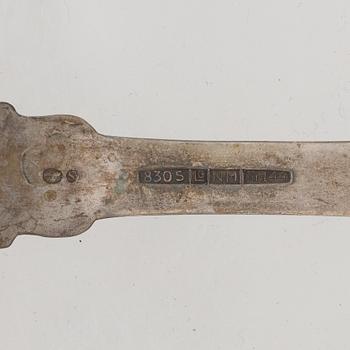 Cutlery, 9 pieces, silver, 19th-20th century.