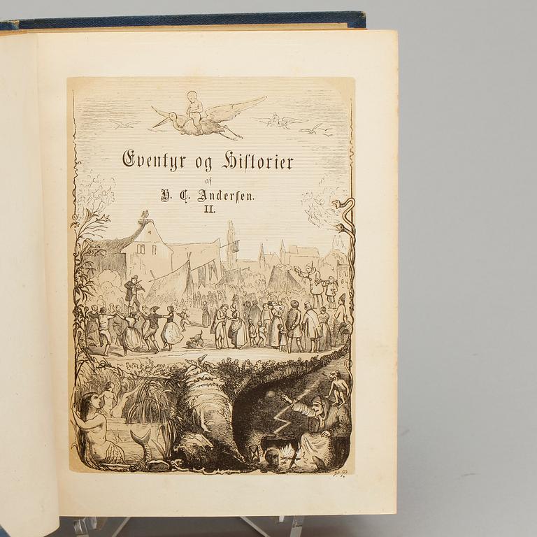 H.C. ANDERSEN, 5 vol, "Nye eventyr og historier", I-III, Köpenhamn 1870-74.