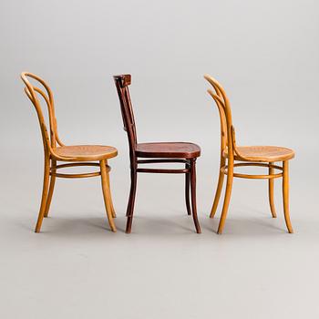 CAFÉSTOLAR, 2+1 st, Jacob & Josef Kohn, Wien och Thonet, Wien sekelskiftet 1800/1900.