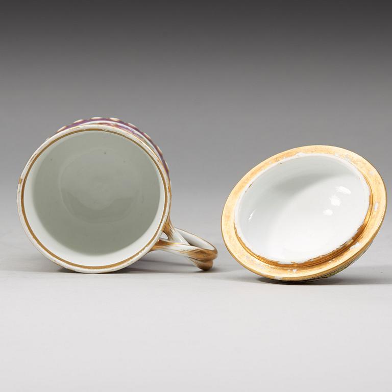 Meissen, A Meissen cup with cover, period of Marcolini (1774-1814).