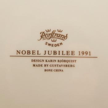 Karin Björquist, service for 48 people "The Nobel Service" porcelain, Rörstrand late 20th century.