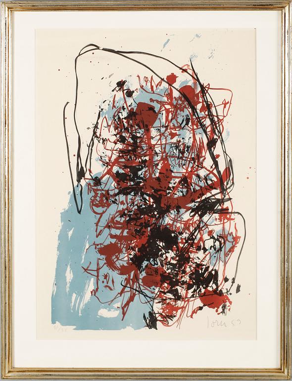 ASGER JORN, färglitografi, signerad, daterad -59 och numrerad 21/38.
