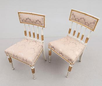 STOLAR, 1 par, sengustavianska, omkring år 1800.
