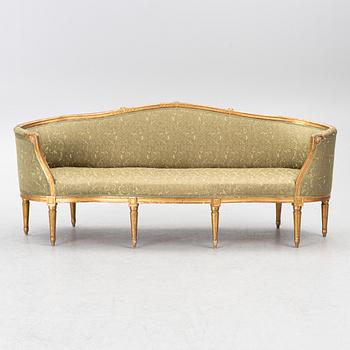 A Gustavian style sofa, 19th century.