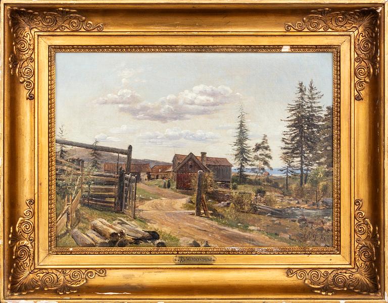 Wilhelm Marstrand, olja på duk, signerad.