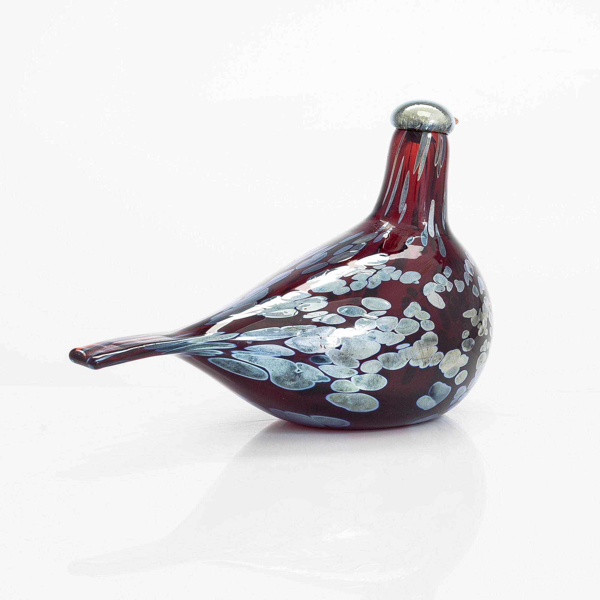 Oiva Toikka, A glass bird, signed O. Toikka Nuutajärvi.