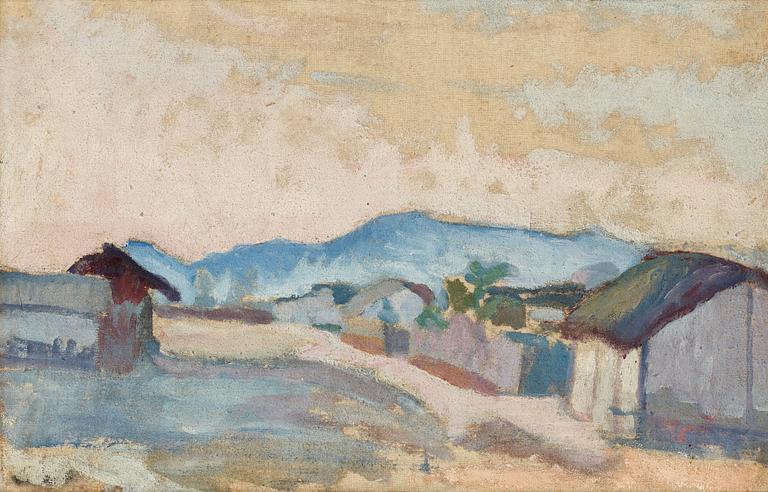 Ivan Aguéli, "Bergsby" (Mountain village).