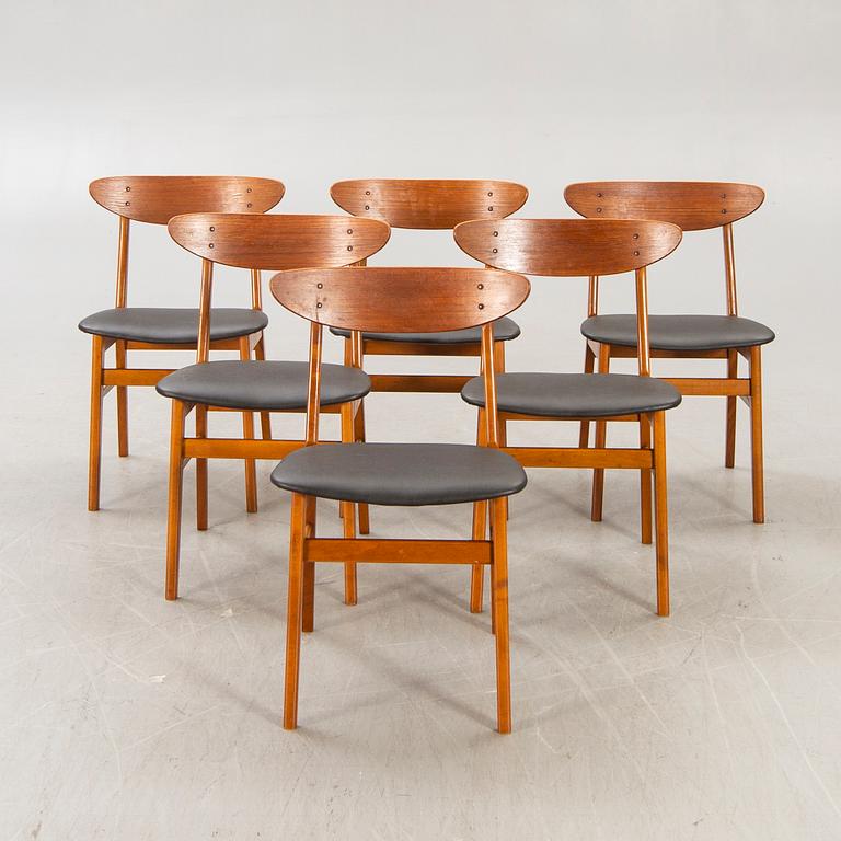 A set of six 1960s farstrup teak chairs. - Bukowskis