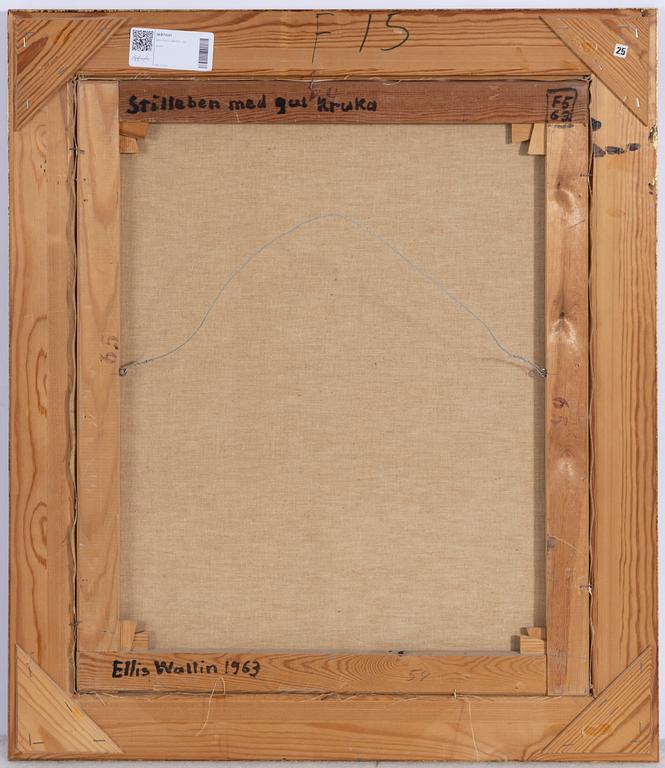 Ellis Wallin, Still life with yellow pot.