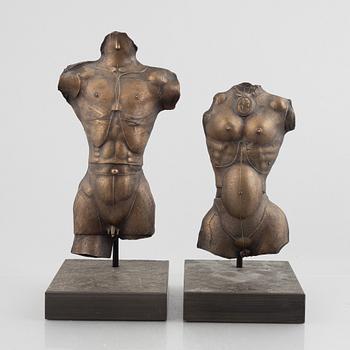 Paul Wunderlich, "Männlicher Torso"/"Weiblicher Torso".