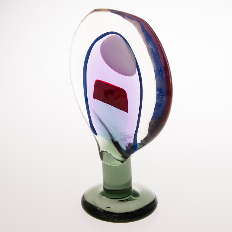 Oiva Toikka, A late 1960s 'Lollipop' glass sculpture signed Oiva Toikka, Nuutajärvi Notsjö.