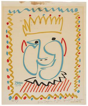 961. Pablo Picasso, "Tête de roi (Carnaval de Nice)".
