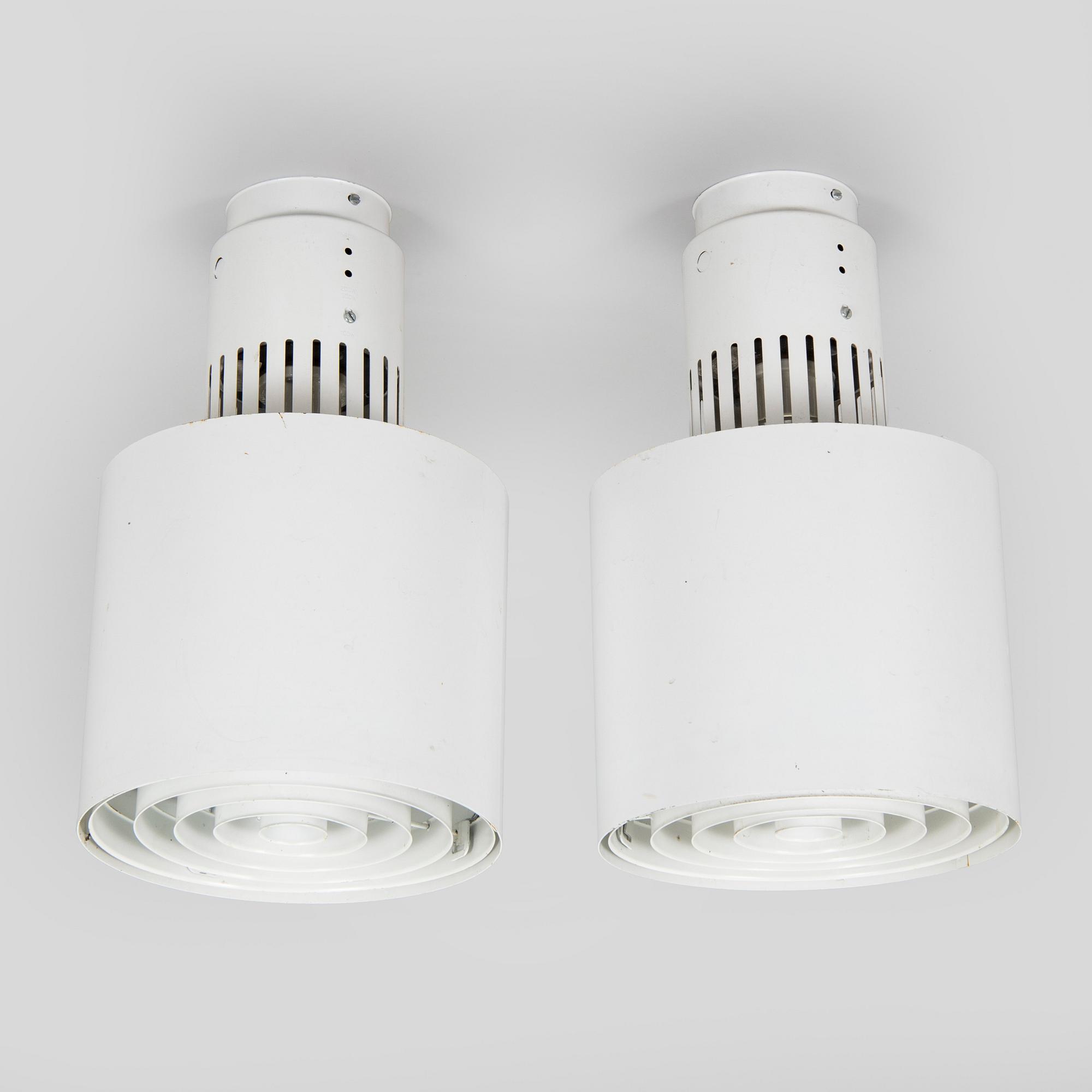 Lisa Johansson-Pape, taklampor, ett par, modell 120-080, Stockmann Orno 1960-tal.