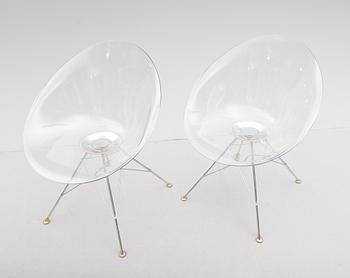 STOLAR, 1 par, "Eros", Philippe Starck för Kartell, Italien, 1900-/2000-tal.