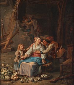 750. Jean-Baptiste Greuze Circle of, In the kitchen.