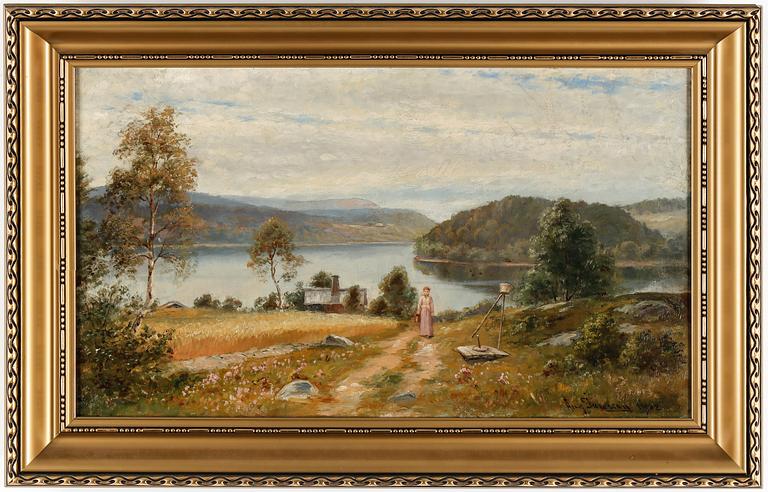 AUGUST JANSSON, olja på duk, signerad och daterad 1902.