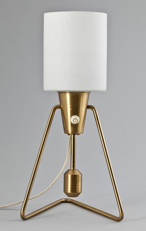 BORDSLAMPA/VÄGGLAMPA, mässing, ASEA, 1950/60-tal.