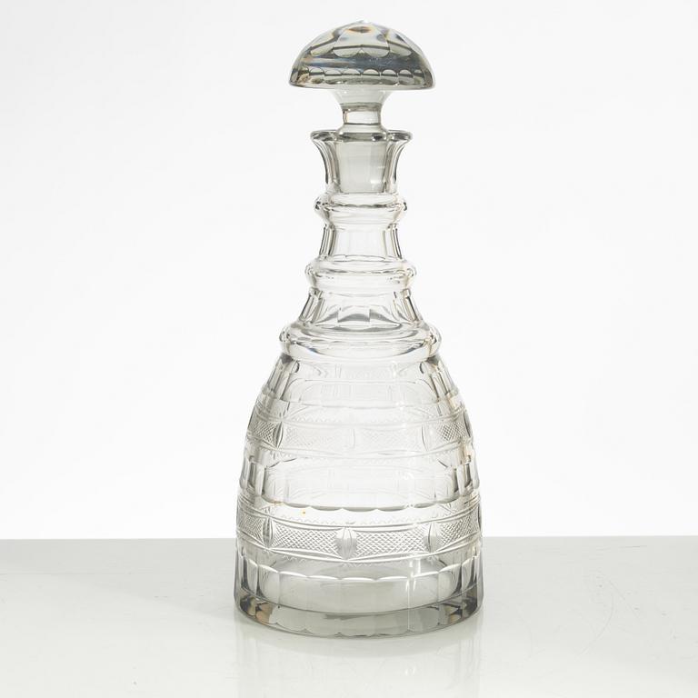 Gerda Strömberg, glasservis, 60 delar, "Hörningsholm", Strömbergshyttan, 1900-talets första hälft.