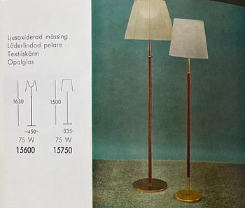 Harald Notini, possibly, a pair of floor lamps model "15750", Arvid Böhlmarks Lampfabrik, Stockholm 1950s-60s.