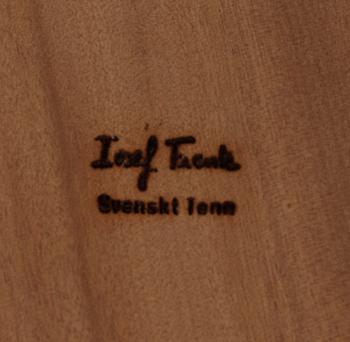 A Josef Frank walnut and burrwood sofa table, Svenskt Tenn, model 1057.