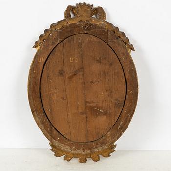 Spegellampett, gustaviansk, sent 1700-tal.
