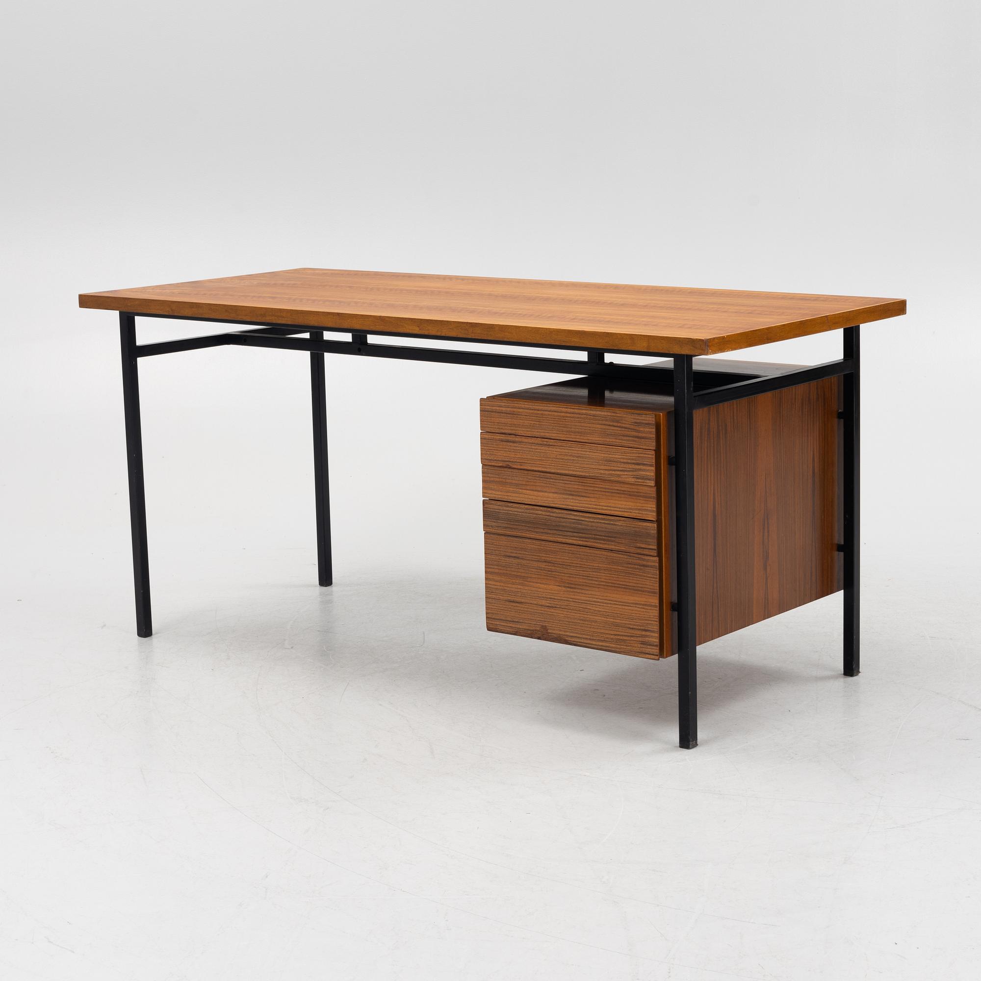 Knoll International, skrivbord, licenstillverkat av Nordiska Kompaniets verkstäder, Nyköping, 1960.