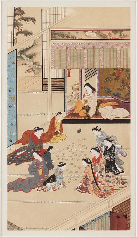 OKÄND KONSTNÄR, blandteknik. Japan, omkring 1900.