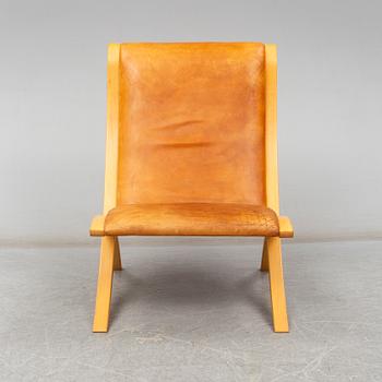 PETER HVIDT & ORLA MØLGAARD NIELSEN, an 'X-stolen' easy chair from Fritz Hansen, Denmark.