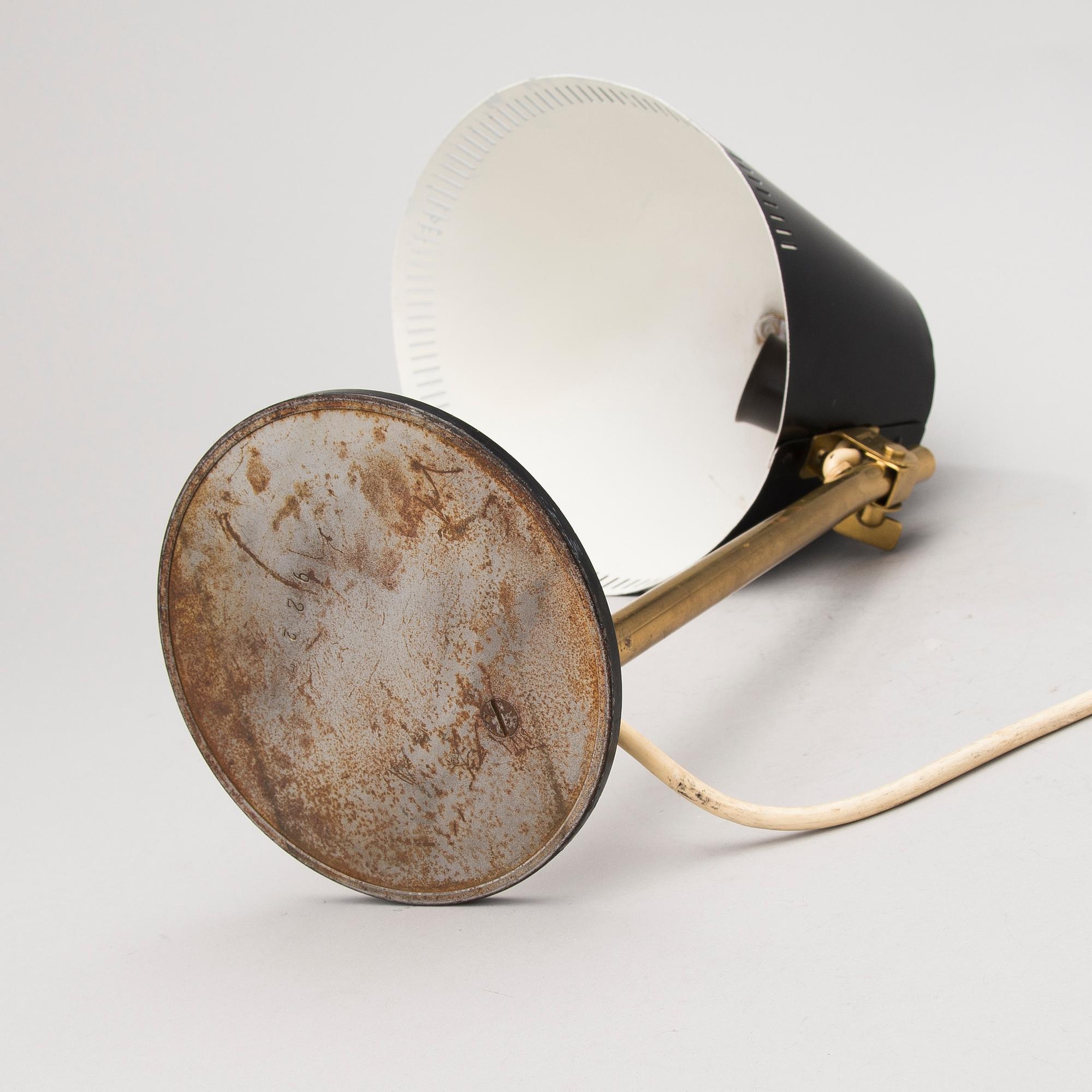 A 9227 TABLE LAMP FOR IDMAN, 1950s.