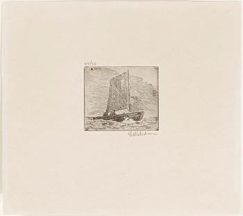 Carl Wilhelmson · CARL WILHELMSON, etsning, signerad, numrerad 25/30.