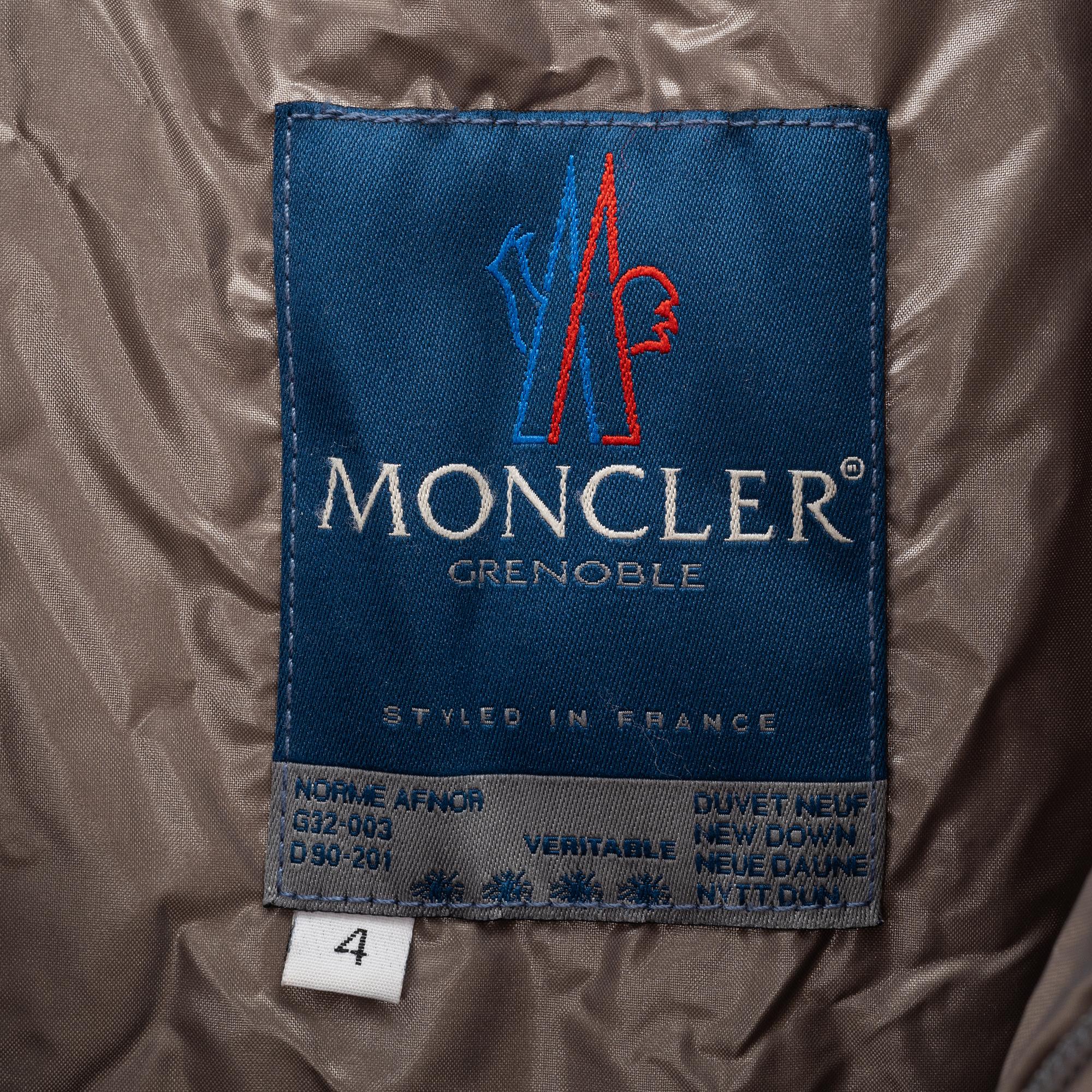Moncler, a down jacket, size 4.