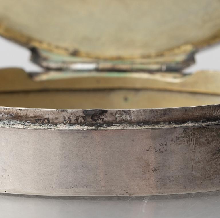 Two Swedish Silver Boxes, first half of the 19th Century.