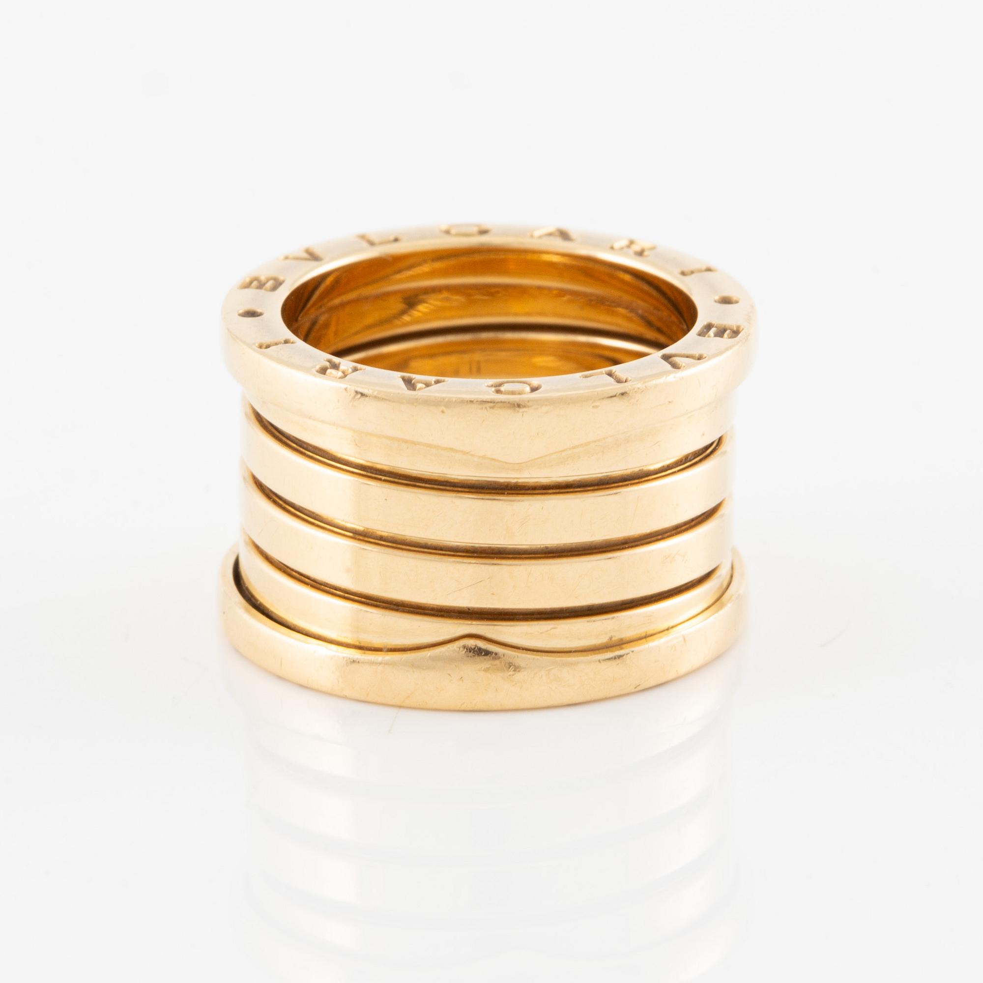 Bulgari ring "B.zero1" 18K gold.