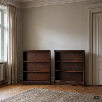 A pair of similar bookcases, first half of the 20th century.
