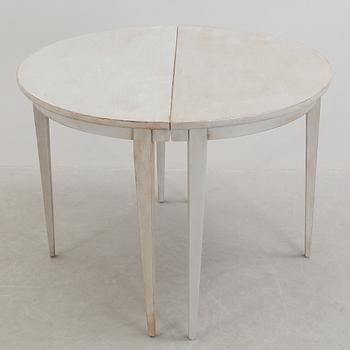 MÅNBORD, ett par, 1800-talets mitt.