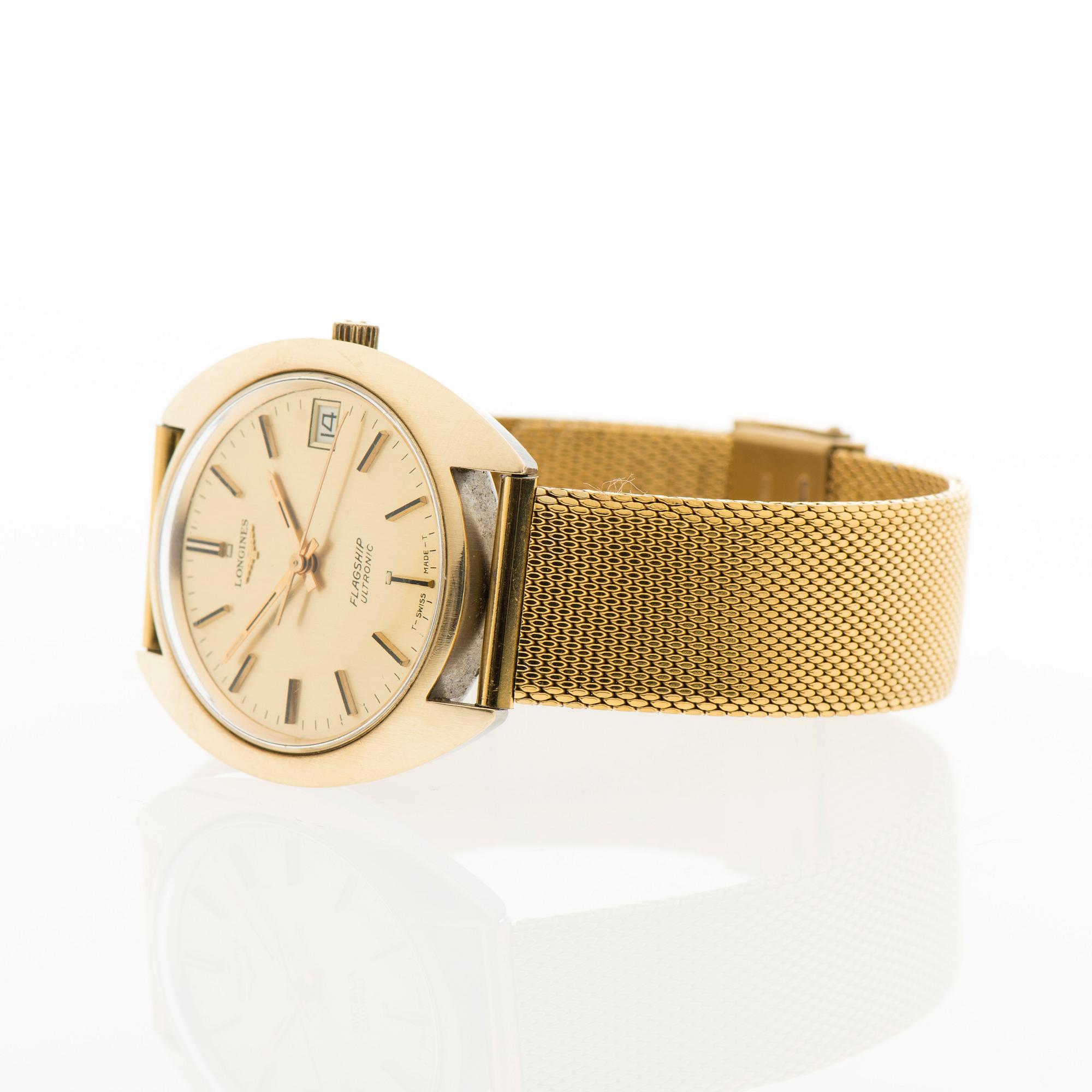 LONGINES, Flagship ultronic, wrist watch, 36 x 34-40 mm.